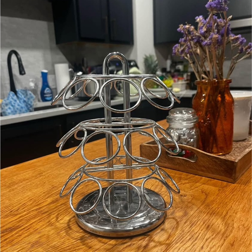 Silver Metal K Cup Holder for Keurig